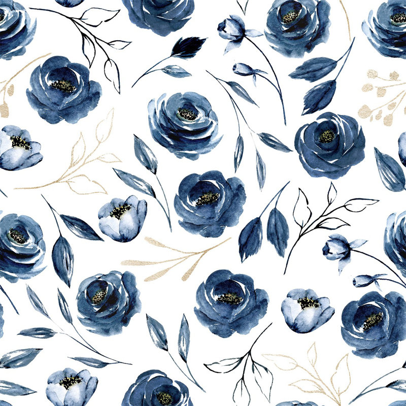 Panneau de papier peint à fleurs L 10,4 po x l 25 po