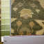 Tapis oriental vert / brun en laine / coton fait à la main 4 pi x 6 pi Oriental