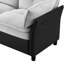 Canapé inclinable électrique de 77 po de large à 3 places avec USB pour le salon-1870446506