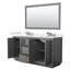 Icon 66" Freestanding Double Bathroom Vanity with Cultured Marble Top-872693197-872693198-987204452