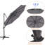 Parasol en porte-à-faux 132 po Rocca-1476940602