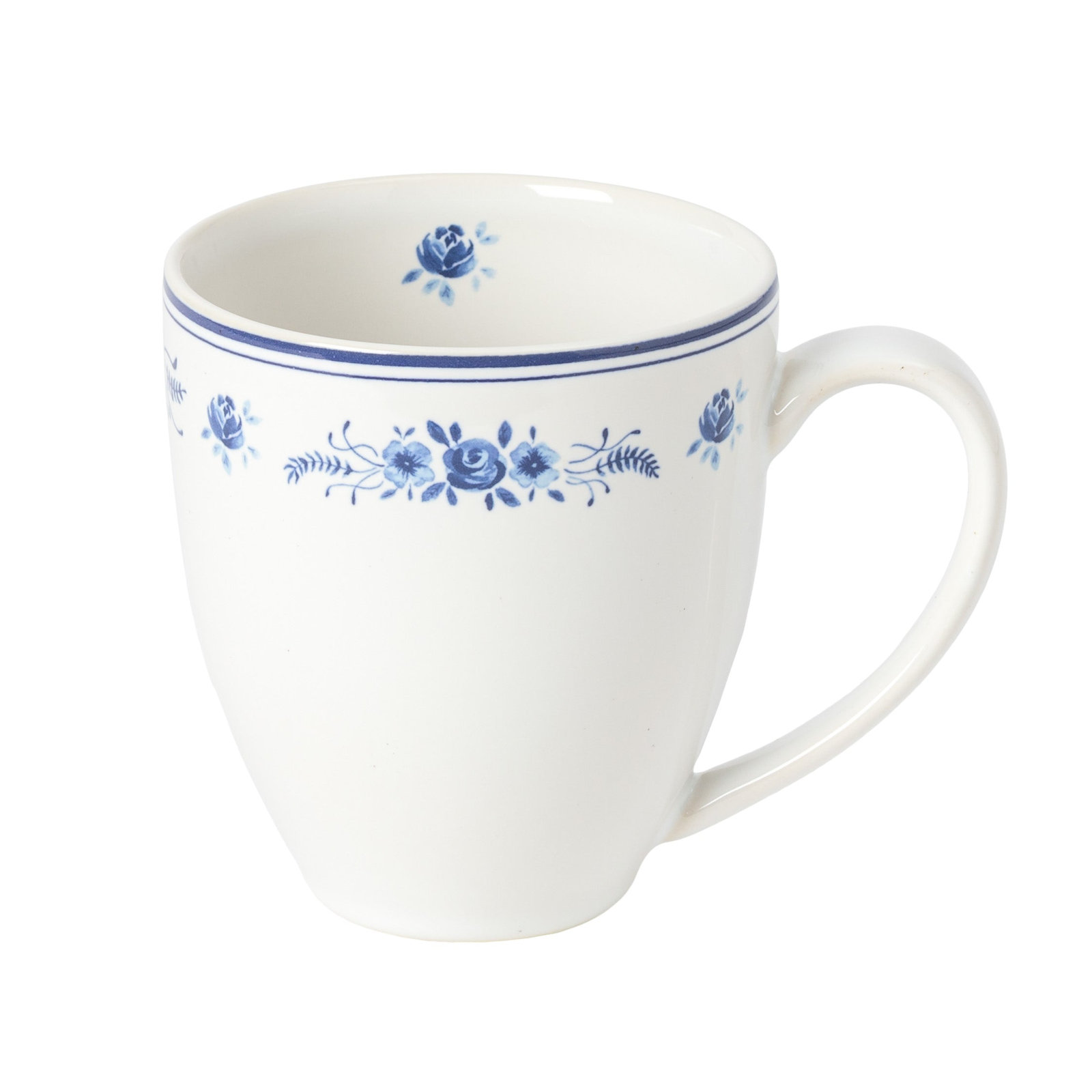 Vila Mug, White/Blue
