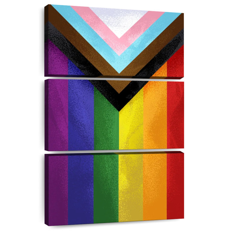 Khareem Modern Pride Flag, 50" H x 32" W