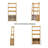 Bookcase With Dog Crate And Ladder