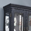 Élégante vitrine vitrée éclairée - Rangement à cadre en bois pour le salon, la cuisine et le garde-manger - Ampoule incluse - Idéal pour le vin, les jouets et les objets de collection