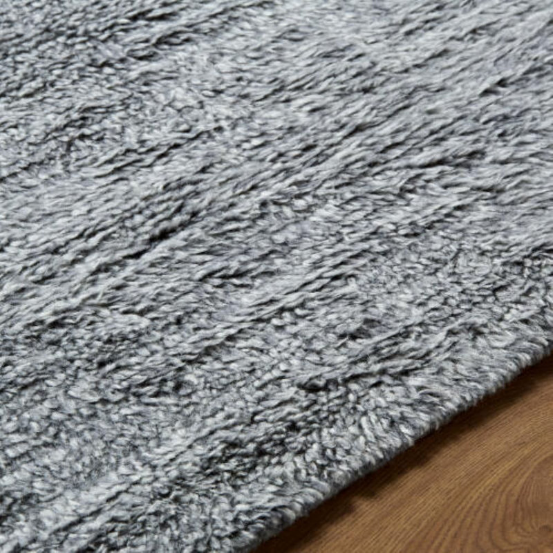 Tapis fait à la main Snuggle, Gris / gris anthracite / argent, Rectangle 6 pi x 9 pi