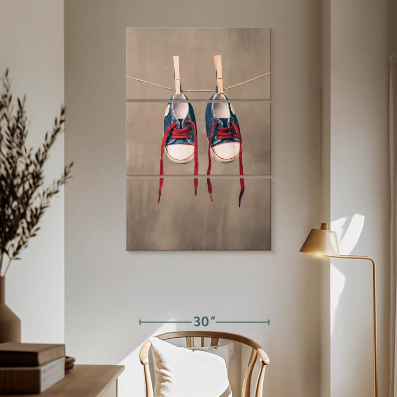 Ashelle Hanging Baby Shoes, 65" H x 42" W