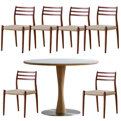 Nordic style modern simple round table sets