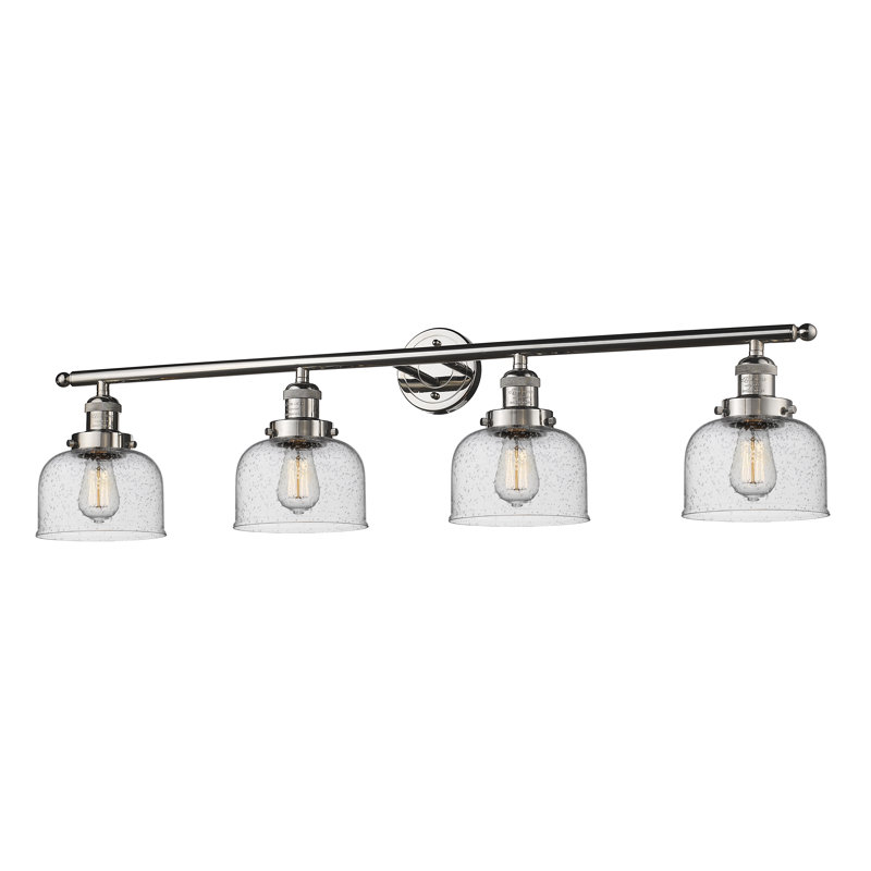 Reyhani 4 - Light Dimmable Vanity Light, Polished Chrome, Clear