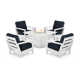 Harbour 5-Piece Conversation Set with Fire Pit Table