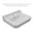 Whitehaus 24" Traditional Pedestal with Large Rectangular Bowl, Backsplash, Dual Soap Ledges, Decorative Trim and Overflow-1896087611