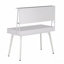 Bureau d'ordinateur Study avec rangement et tableau blanc magnétique effaçable à sec, blanc