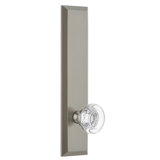 Grandeur Fifth Avenue Tall Plate Passage with Bordeaux Crystal Door Knob