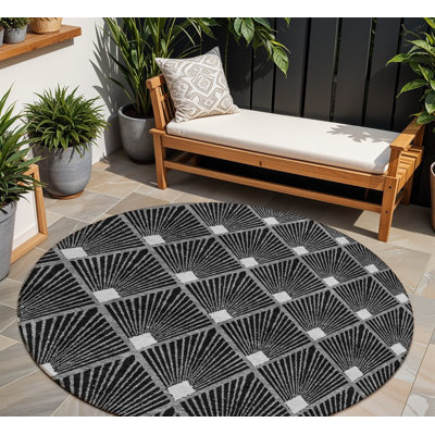 Tapis rond ivoire 8 po