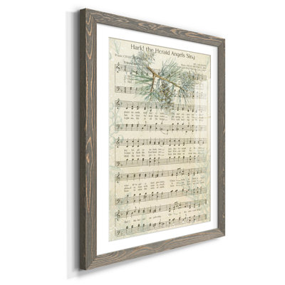 Angels Sing - Reproduction d'art textuel sur papier encadré