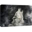 «Howling Wolf On Grunge Black Animals Wildlife» sur toile-99543516-100095413