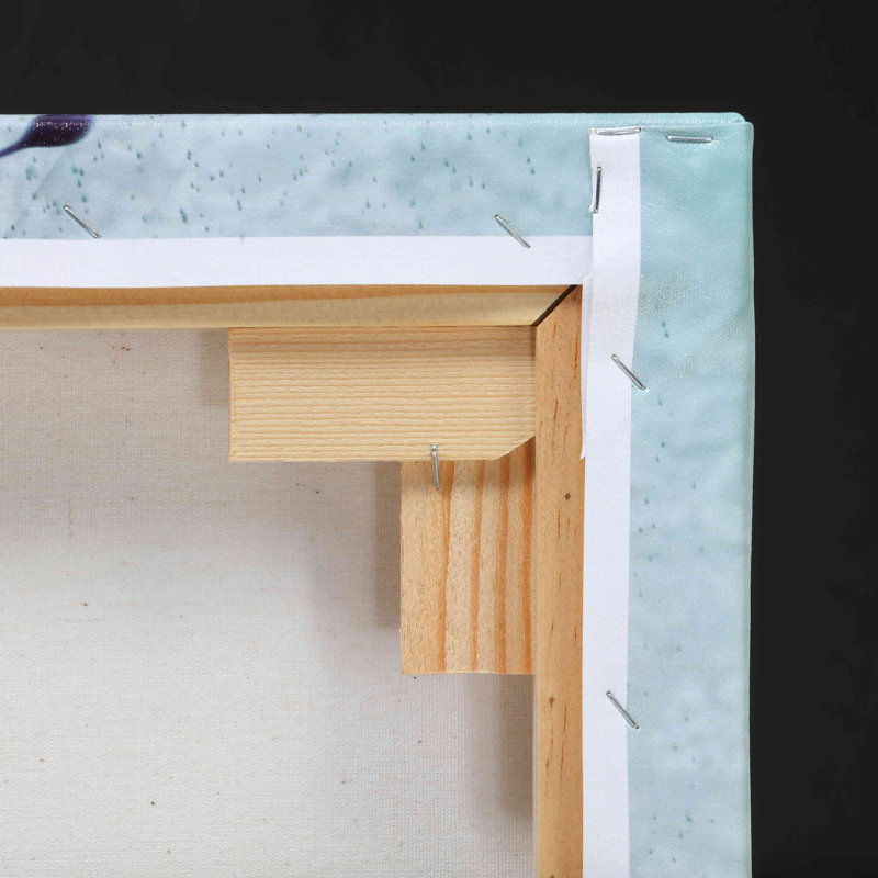 «In The Clouds Indigo and Grey» par Silvia Vassileva, reproduction sur toile tendue, H 26 po x l 40 po x P 1,5 po
