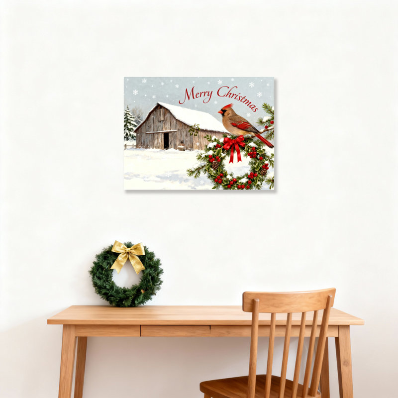 «Barn Barn», art mural sur toile, H 24 po x l 36 po