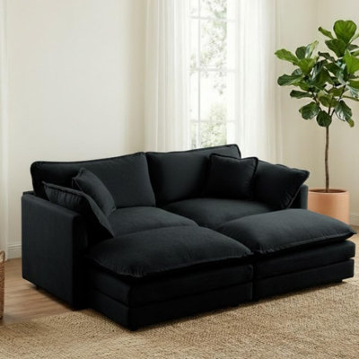 Canapé modulaire avec 2 repose-pieds Comfy