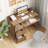 Computer Desk With Power Outlet Keyboard Tray & 3 Large Drawers Type-c & Usb Ports-1396863821