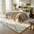 Rug Branch Lenya 8' x 11' (7'10" x 10'10") Beige/Black Trellis Indoor Area Rug, Comtemporary, Medium Pile, Stain-Resistant Carpet - Living Room, Bedroom, Dining Room, and Kitchen-1181871279