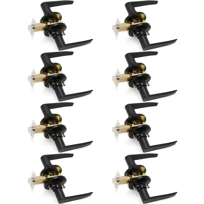 Passage (Hall & Closet) Door Lever, Black