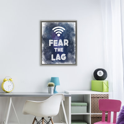 Cadre flottant Fear The Lag Gamer Splash, design par Marcus Prime