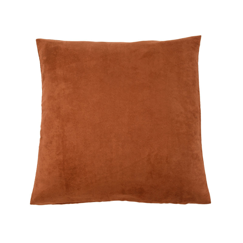 Square Cushion Cover, Yellow, 40cm H x 40cm W x 40cm D 