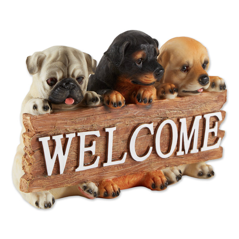 Signe de bienvenue de chiot