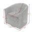 Yamber 77.2 Cm Wide Swivel Barrel Chair-2008388628