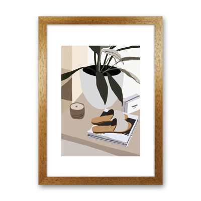Mica Shoes And Plant N9 by Pixy Paper - Print