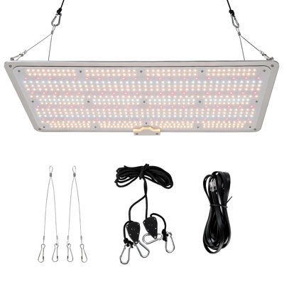 200W Dimmable Full Spectrum LED Grow Light for Indoor Plants – Sunlike Quantum Board, Red & IR, Best for Seedlings, Veg, Bloom, Hydroponics, Grow Tent