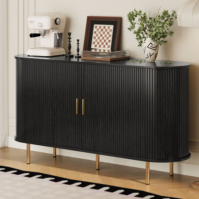 Armoire de rangement 55 po avec portes coulissantes et tablettes réglables