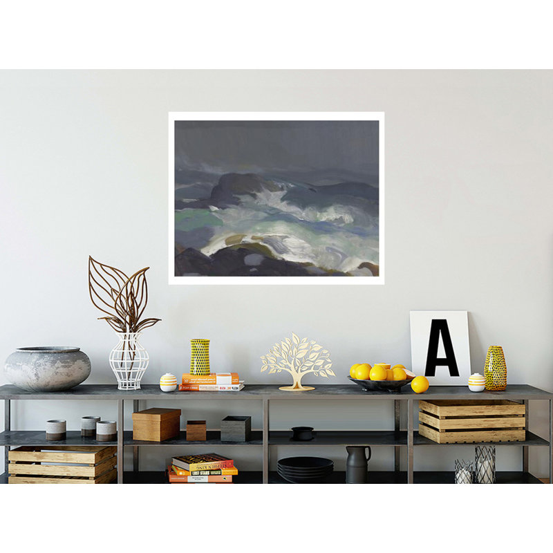 «Sea in Fog» par George Wesley Bellows - Impression giclée, H 32 po x l 40 po
