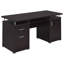 Bureau d'ordinateur à 2 tiroirs