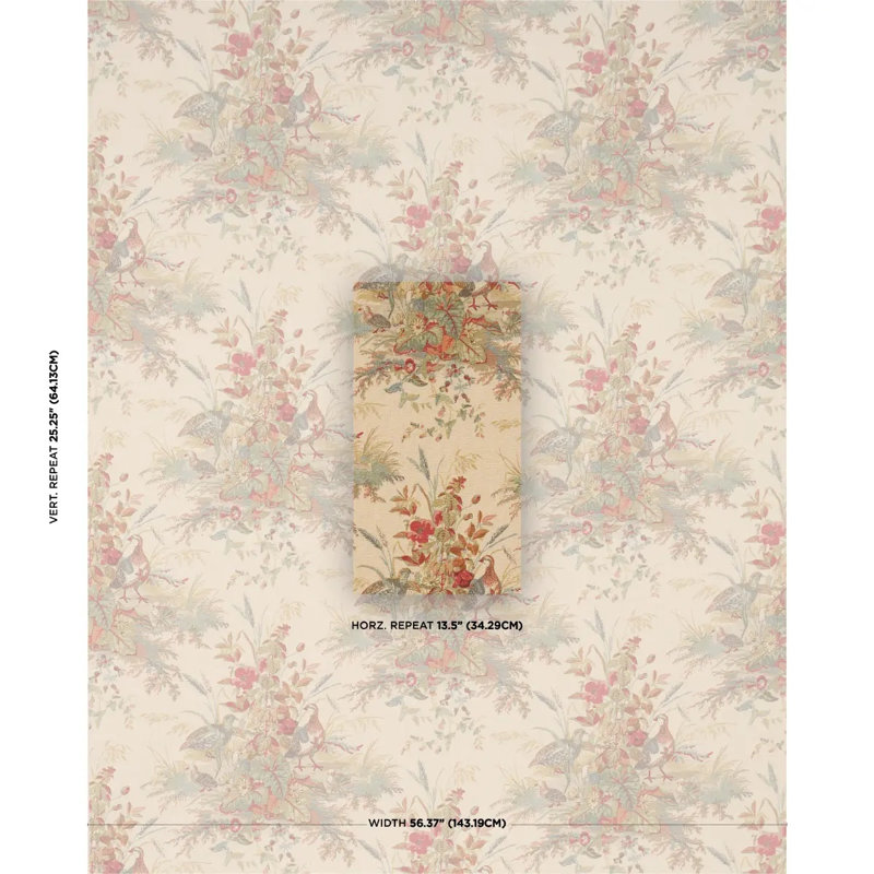 Tissu caille prairie, Automne