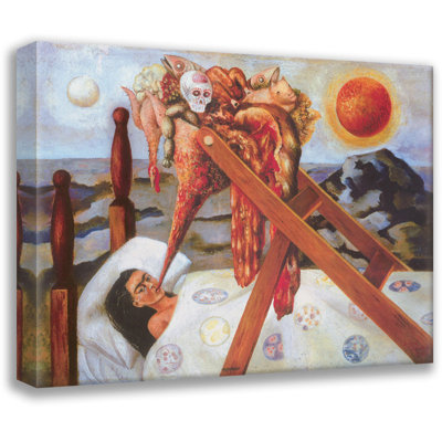 Sans espoir par Frida Kahlo, toile tendue avec châssis