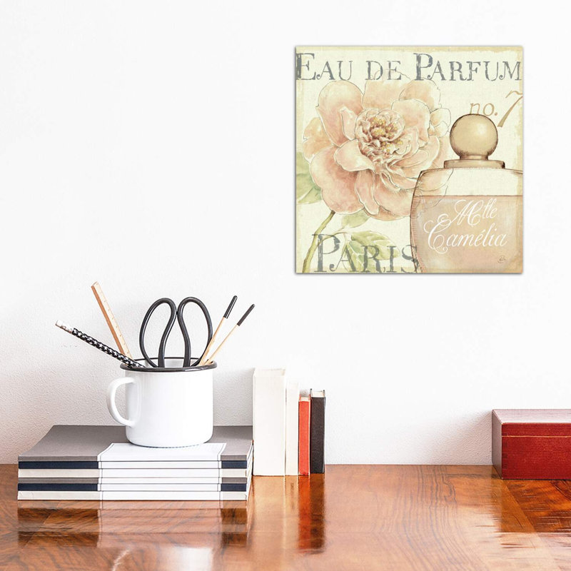 «Fleurs and Parfum II» par Daphne Brissonnet - impression d'art graphique, H 12 po x l 12 po x P 1,5 po, Toile tendue