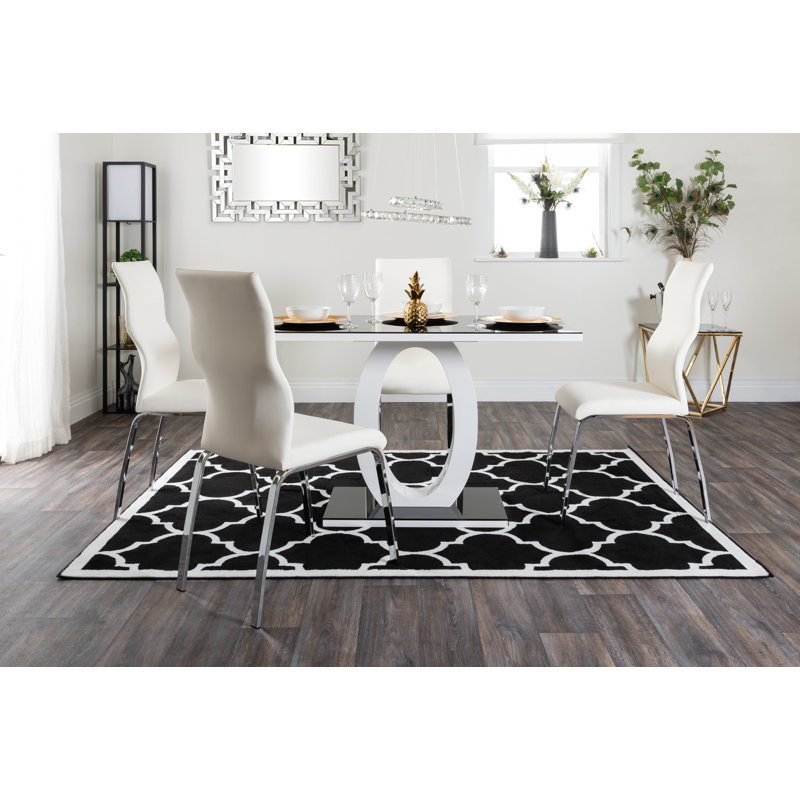 Carennac 4 - Person Dining Set, White