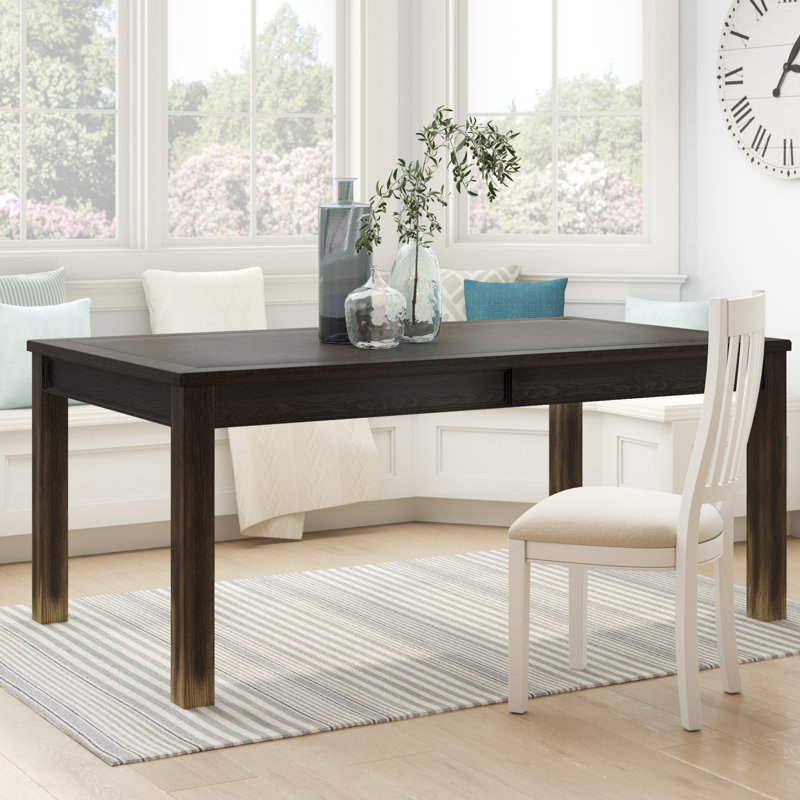 Adler 84 " Extendable Rectangular with Solid Wood Base Dining Table