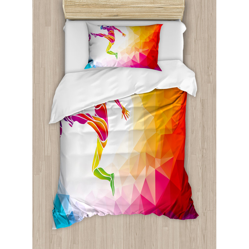 Teen Room Modern & Contemporary Polyester Duvet Cover, Twin Duvet Cover + 1 Standard Sham