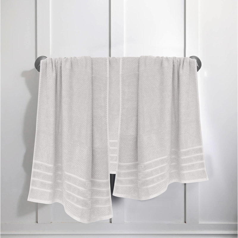 6 Piece 100% Cotton Towel Set | Combed Cotton Bath Towels, Hand Towels & Washcloths | 625 GSM Super Absorbent, Quick Dry, Plush, Double Stitched