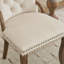 Chaise de salle à manger avec garniture touffetée à la main-117553502