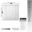 Mini-stores sans cordon en vinyle filtrant 1 po, blanc, 27 po x 60 po