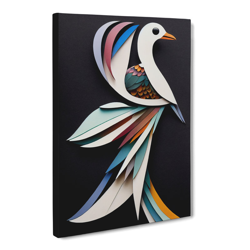 Bird Conceptual - Wrapped Canvas, 50cm H x 35cm W x 3cm D