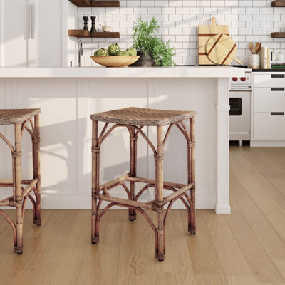 Tabouret de bar Bohemian Rattan - Confort tissé à la main et style durable