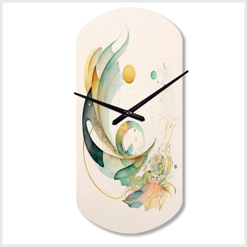 Horloge murale abstraite Eriannah, Grand