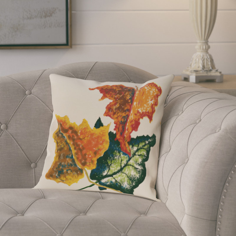  Housse de coussin et insert Autumn, H 20 po x l 20 po, Blanc cassé