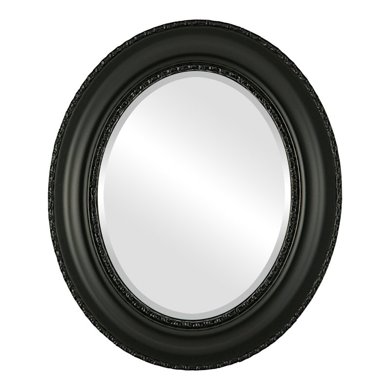 Miroir d'appoint Schillinger, H 35 po x l 29 po, Noir mat