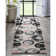 Tapis géométrique gris Chimeng Avi